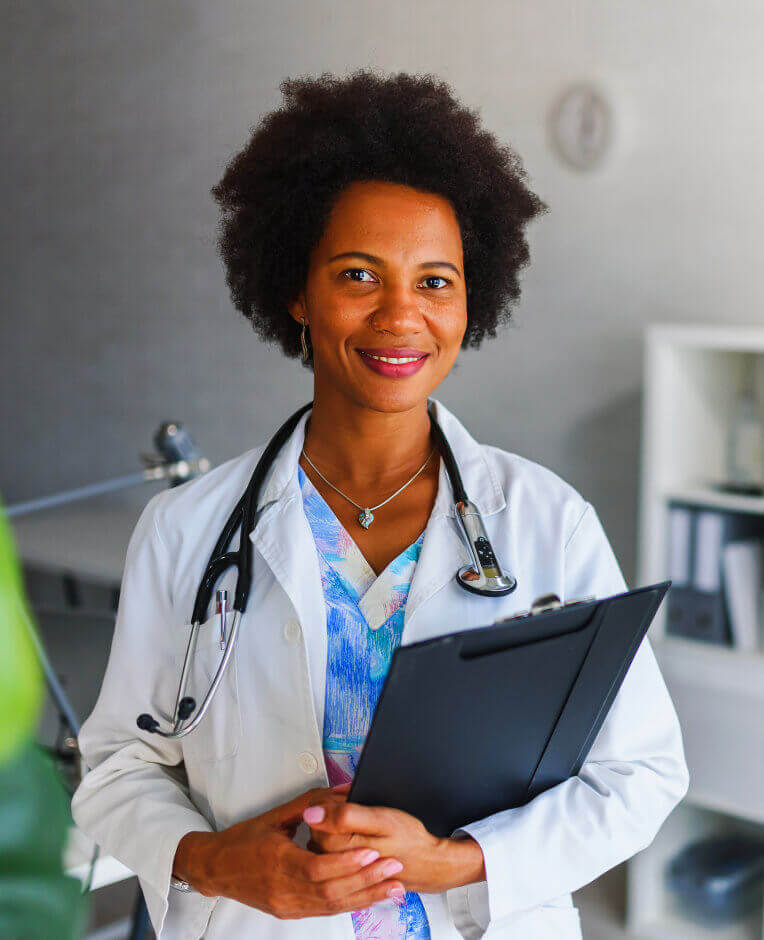 doctor holding a clipboard